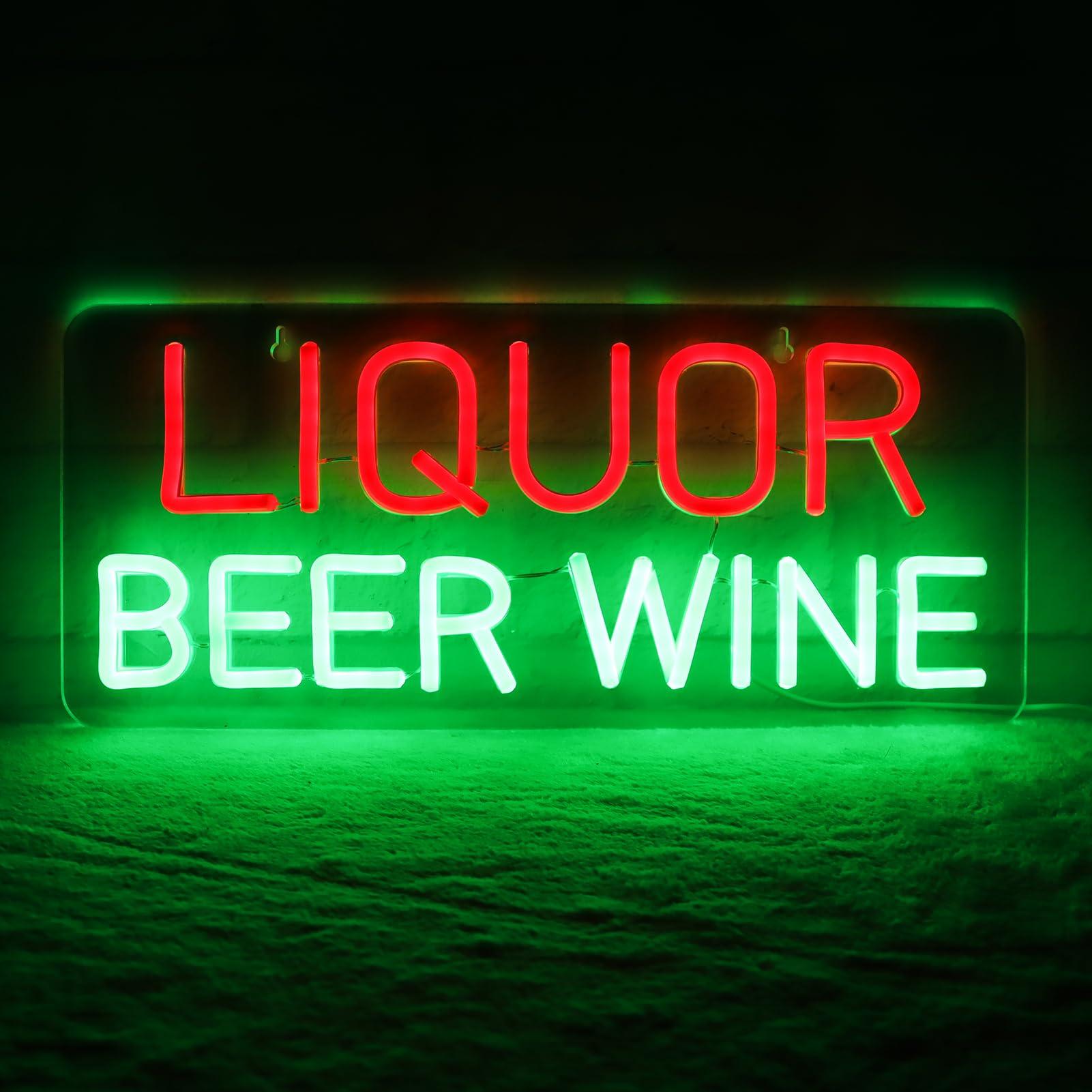 Wine Beer Liquor Store - Insegne al Neon per Liquori, Birra