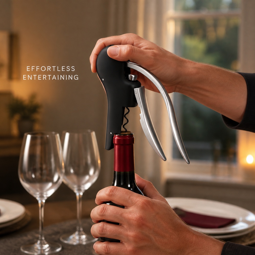 Cavatappi a leva in lega di zi - Cork Screw Lever recensione e prezzo