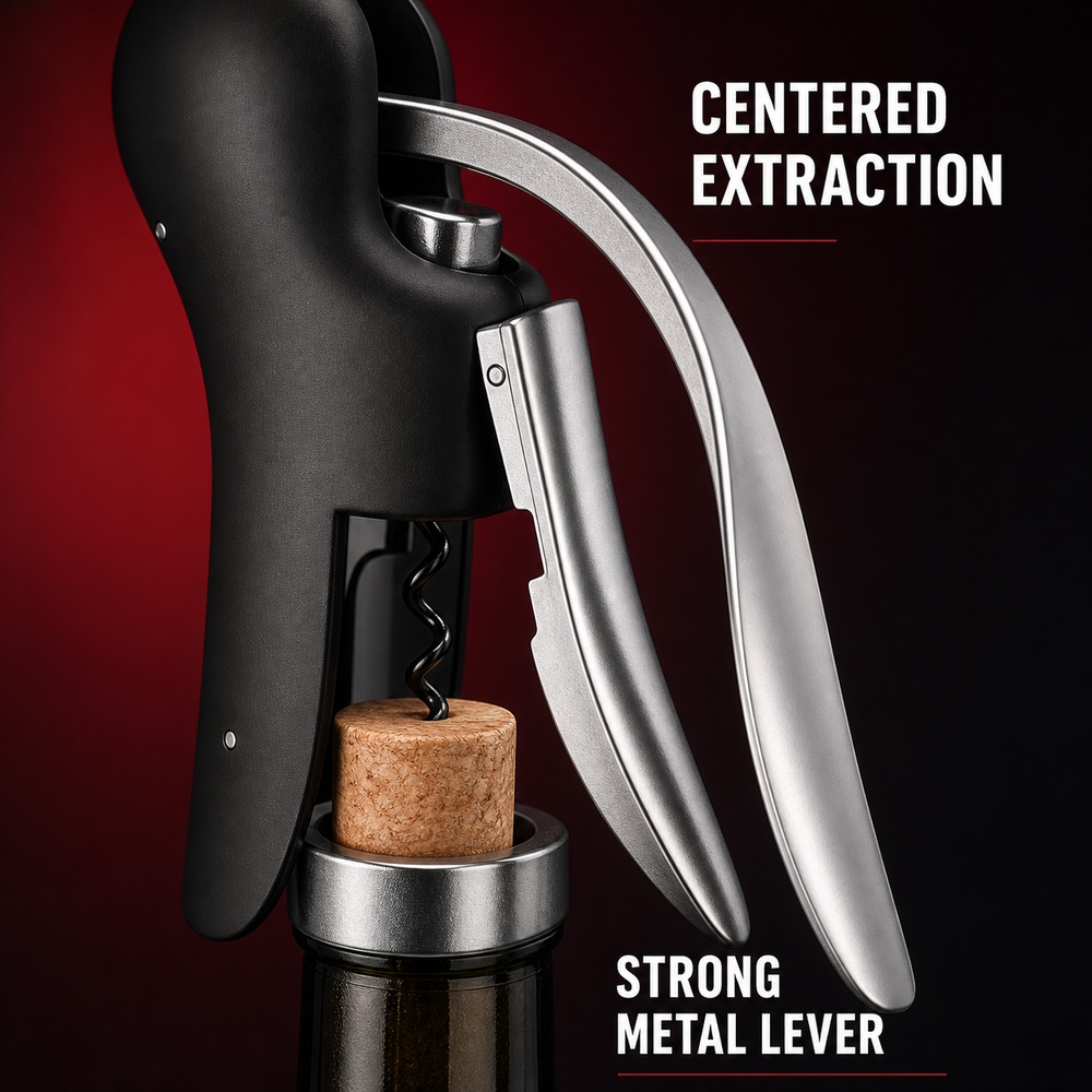 Cavatappi a leva in lega di zi - Cork Screw Lever recensione e prezzo