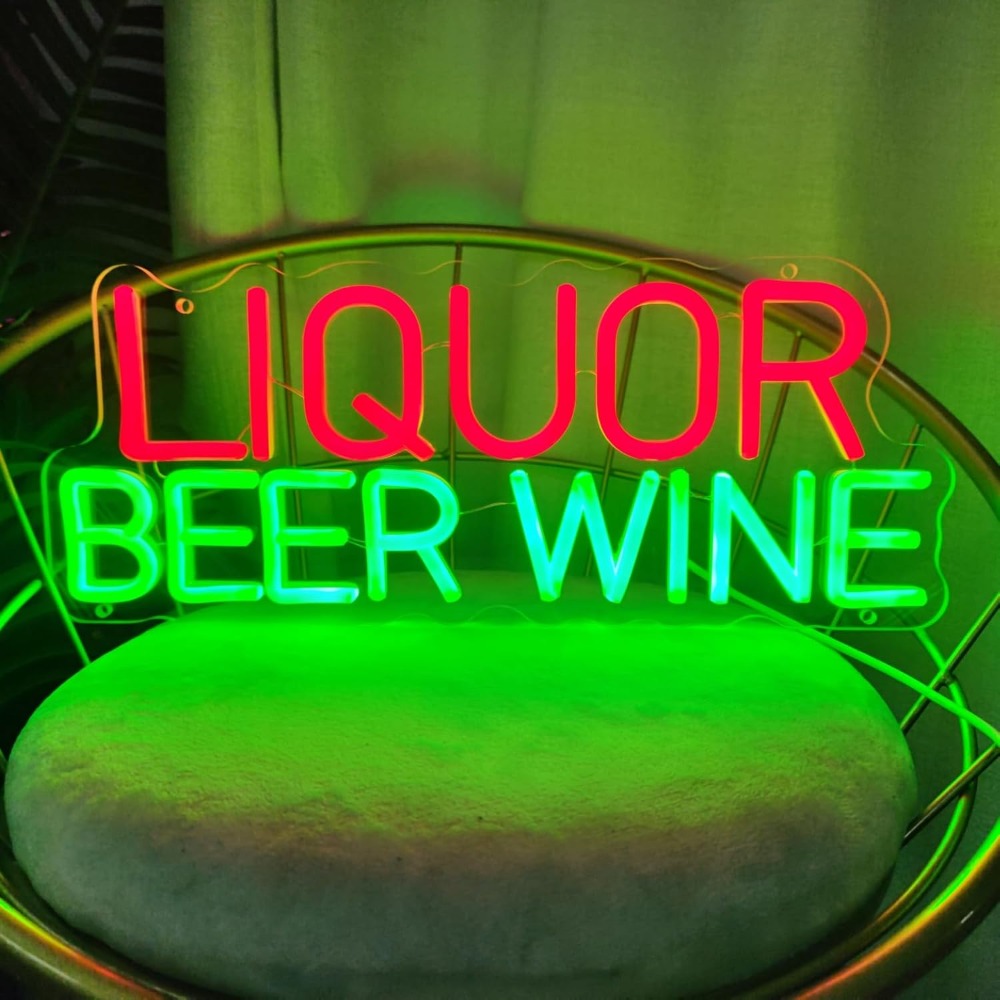 Insegna LED al Neon per Liquor - Wine Beer Liquor Store recensione e prezzo