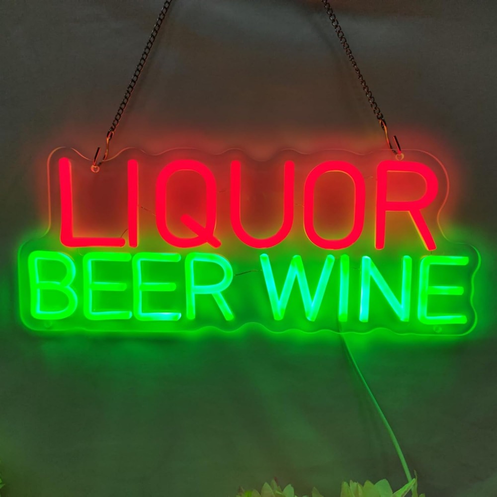 Insegna LED al Neon per Liquor - Wine Beer Liquor Store recensione e prezzo