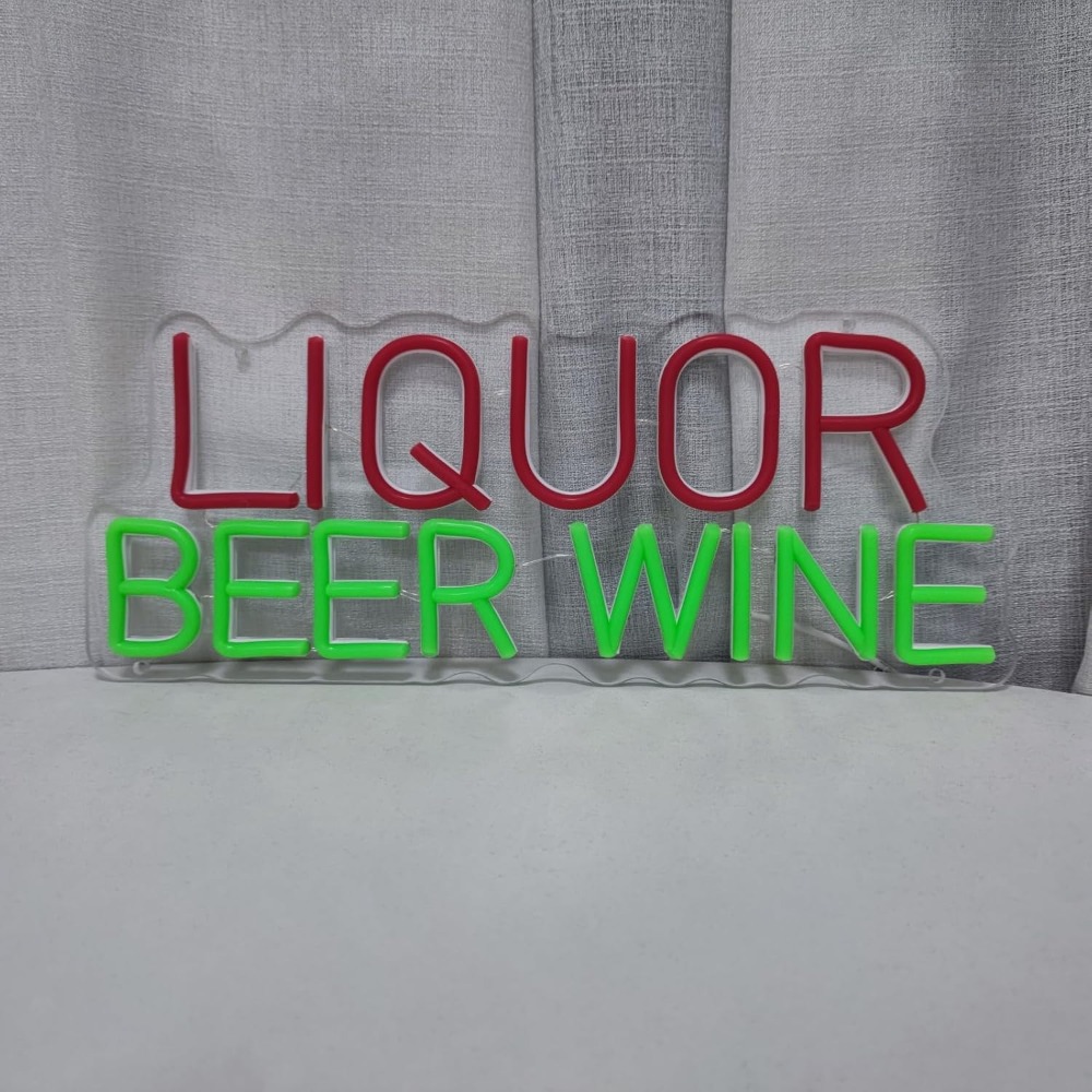Insegna LED al Neon per Liquor - Wine Beer Liquor Store recensione e prezzo
