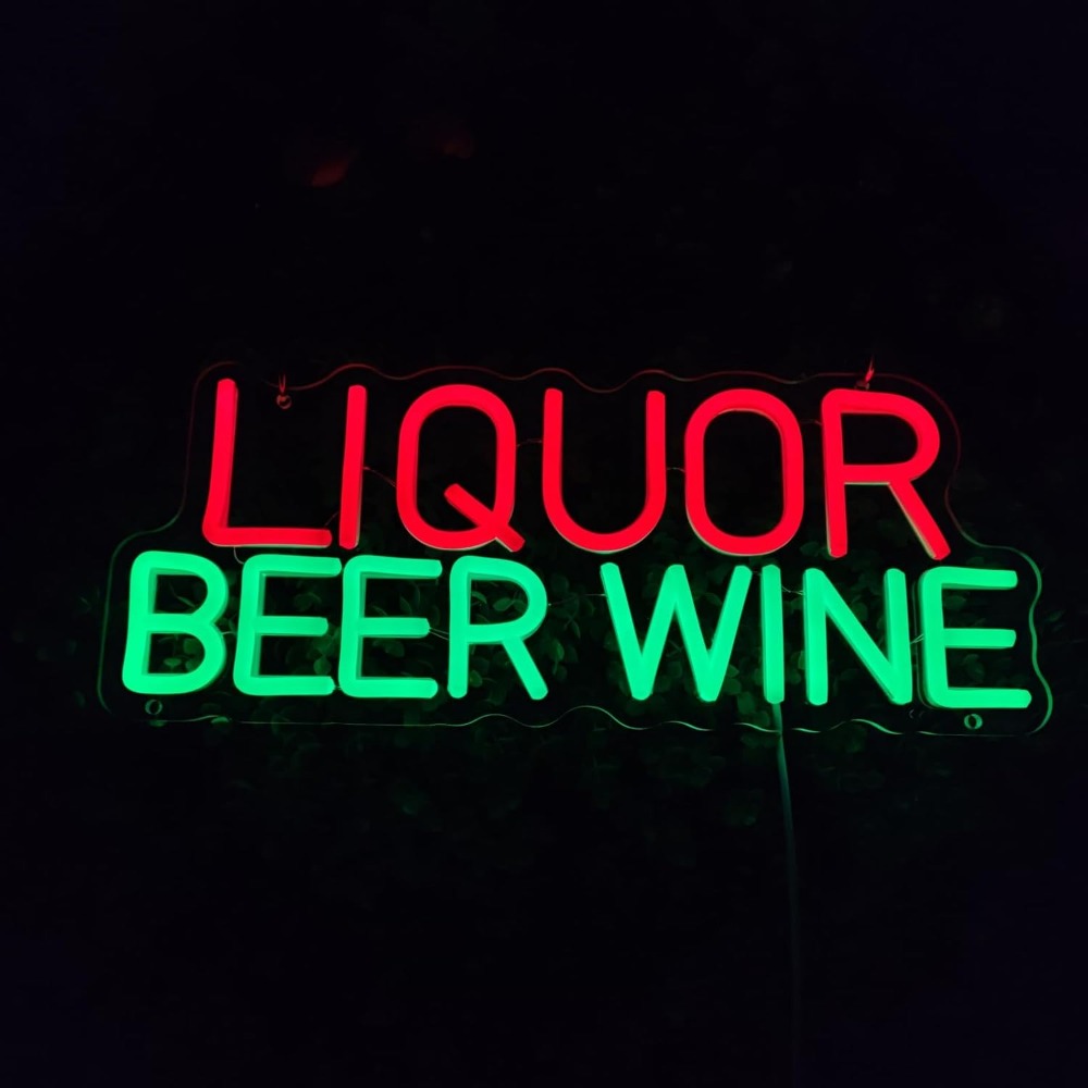 Insegna LED al Neon per Liquor - Wine Beer Liquor Store recensione e prezzo